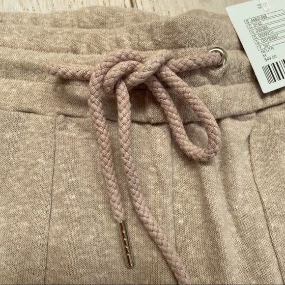 UO OUT FROM UNDER RIBBED TAN SOFT KNIT LOUNGE JOGGER PANTS  SZ:M - Picture 6 of 8